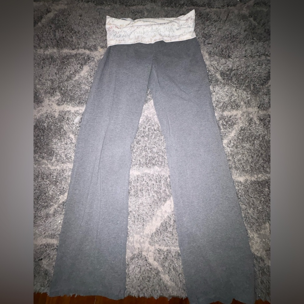 Y2K Victorious Secret PINK FoldOver Flare Leggings